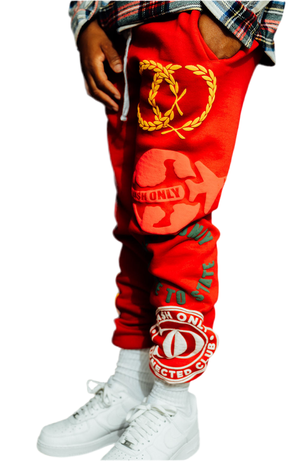CONNECTED CLUB RED SWEATPANTS