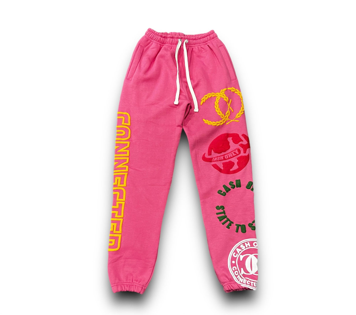 CONNECTED CLUB PINK SWEATPANTS