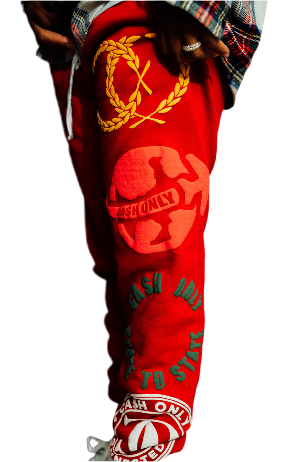 CONNECTED CLUB RED SWEATPANTS