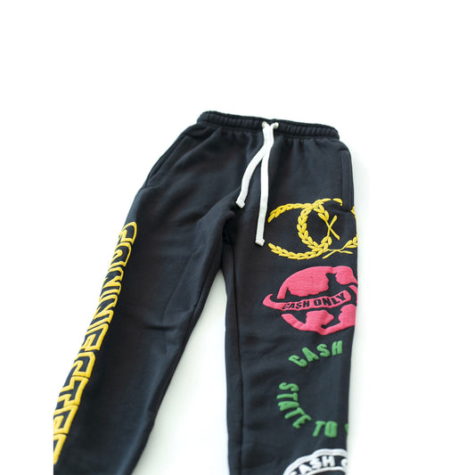 CONNECTED CLUB OG BLACK SWEATPANTS