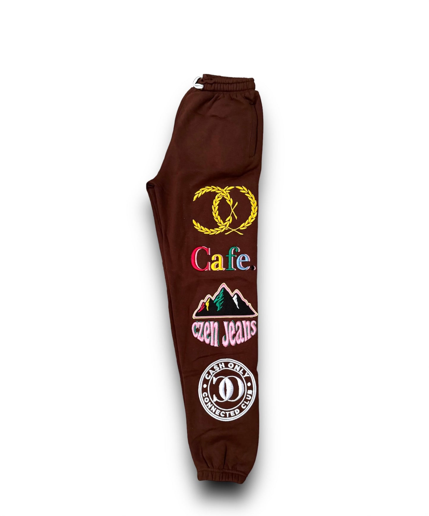 CONNECTED CLUB X CAFE COLLAB CHOCOLATE SWEATPANTS