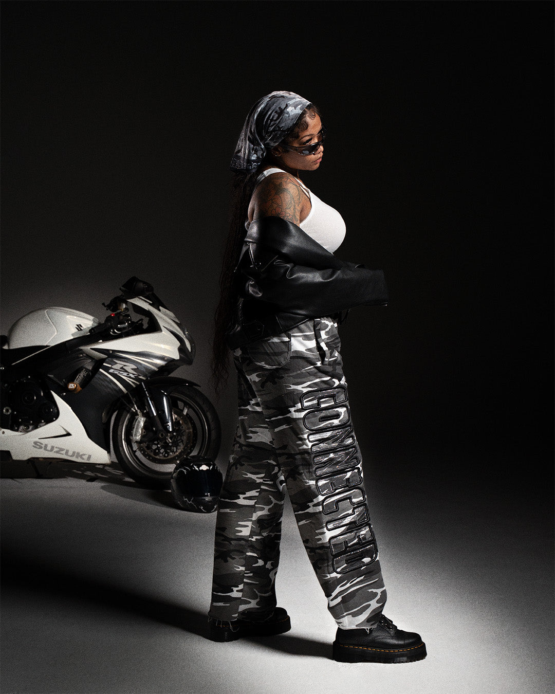 CONNECTED CLUB SNOW CAMOUFLAGE HEAVYWEIGHT PANTS