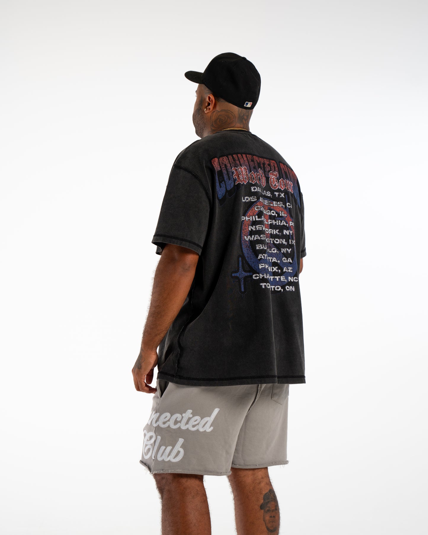 CONNECTED CLUB GREY SHORTS