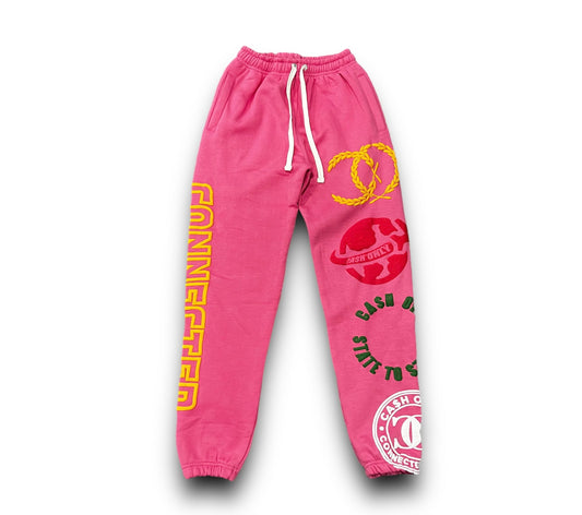 CONNECTED CLUB PINK SWEATPANTS