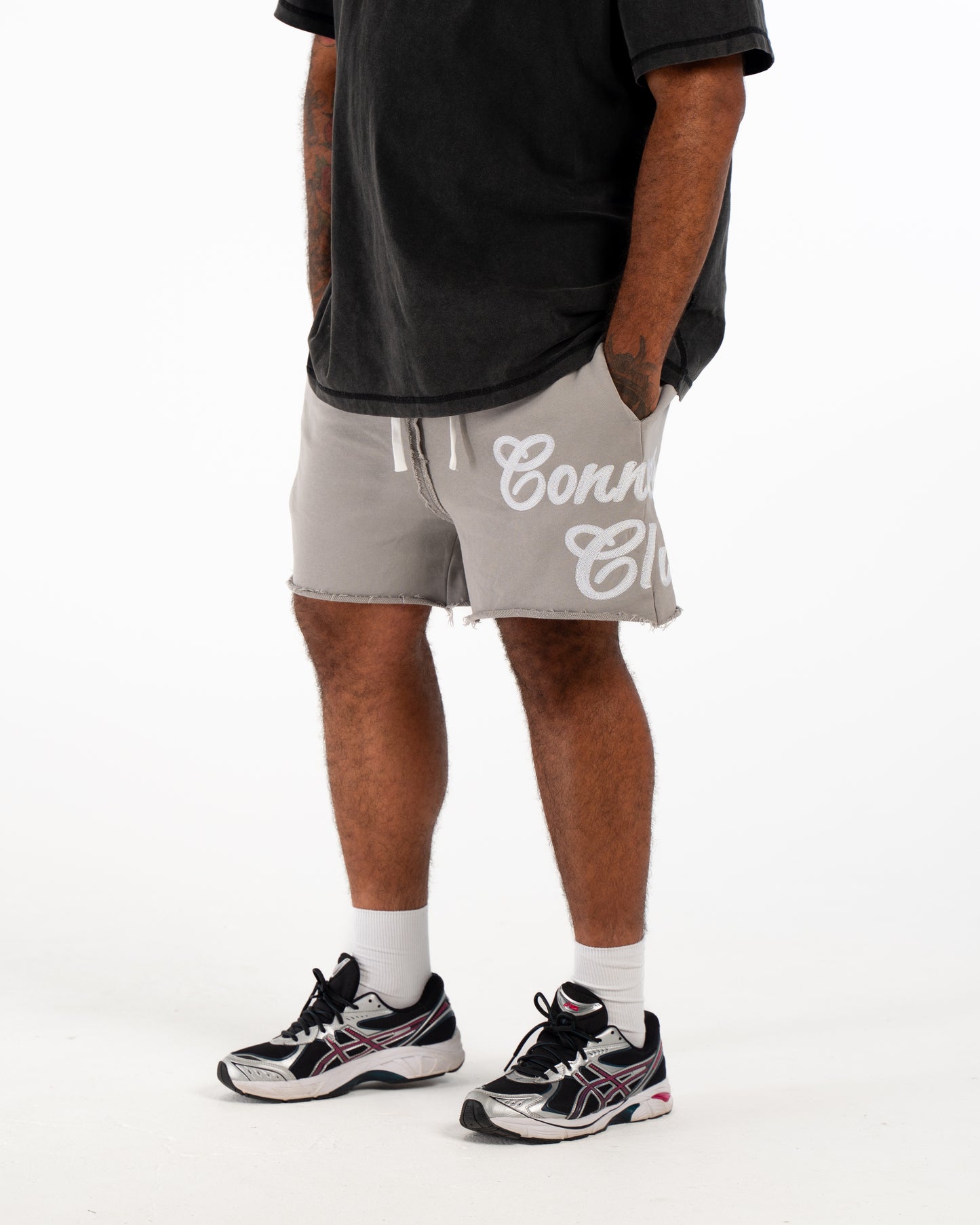 CONNECTED CLUB GREY SHORTS