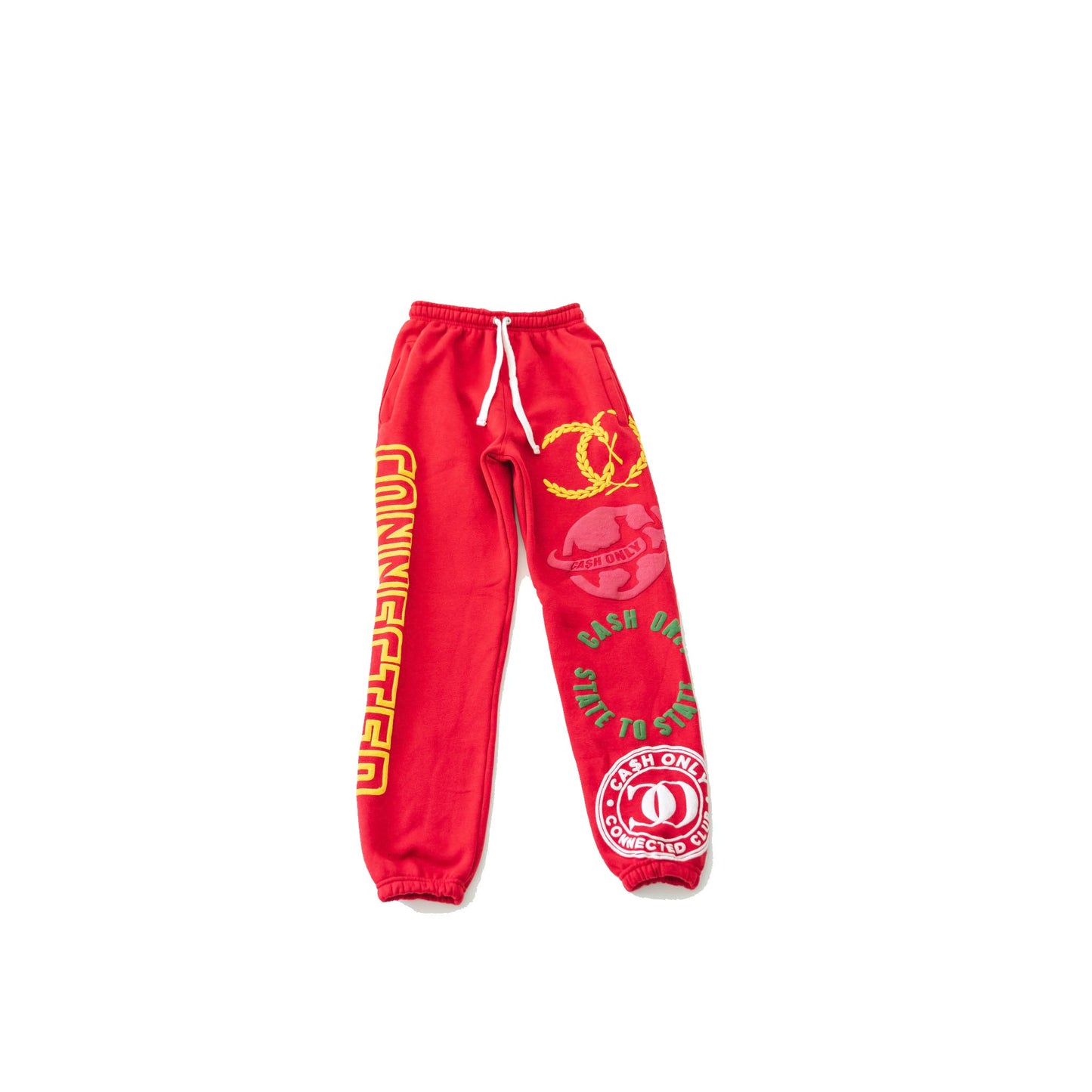 CONNECTED CLUB RED SWEATPANTS